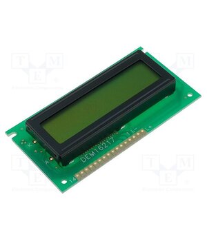 DEM16217-SYH-LY Display: LCD; alphanumeric; STN Positive; 16x2; 84x44x8.5mm; LED Jv4sK_iOOkWgn6AujWbQH5A_5Wcxoe28IvAAl1WlAAI