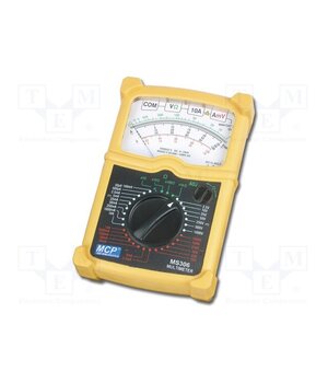 MS306 Analogue multimeter; analogue; VDC accuracy: ±1.5%; 170x165x55mm fRuV8paIy-FYLHZ6Pdc6XfCIn1CEViKudmhGPJuFrQ0
