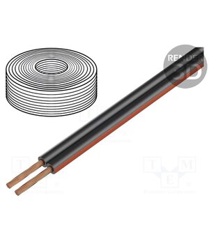 PKT0002CK Wire: loudspeaker cable; TLYp; 2x0.35mm2; stranded; Cu; black CujTwveu8ndqViSwNDtGkU2qtYt3E5aY42jC62IsgiY