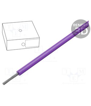 1236007 Wire; ÖLFLEX® HEAT 125 SC; 1x2.5mm2; stranded; Cu; violet; CPR: Dca eEVEZYAJ_4kJ1dTEkndTOawlCm4aujz3VUqNjZrsKaU