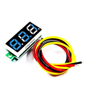 VOLTMETRS - MODULIS 0,28" DC 0-100V, zils, 3 vadi

 ATMV22M.jpg