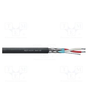 DMX-100 Wire: DMX; 2x0.25mm2; stranded; 110Ω; -25÷65°C; Colour: black; 500m 04rVasJjGVL-1qJGp1zL3bYLj8DVyuDm3Ctj0XBnPBI