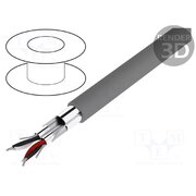 6032C SL005 Wire; Alpha Essential C&C; 2x2x20AWG; PVC; dark grey; 300V; 30.5m lUmr8H-SAl_sCYT1Lb33XNTOPmbBmIg0jdCEC4h6Exk