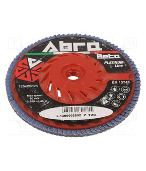 001050812 Flap grinding wheels; Ø: 125mm; Granularity: 120; vented; 22.23mm aBk0OptIrT4mjjgy4WuUbQCo2b59xnPT4Tm_1hrUQ5U