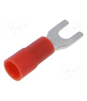 KNE_3-1/100 Tip: fork; M3; 0.5÷1mm2; crimped; for cable; insulated; tinned; red FLTNvJxx6AxSmpw6f3D_mRE5owIOtVEpjPbttdmB3Ic