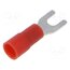 KNE_3-1/100 Tip: fork; M3; 0.5÷1mm2; crimped; for cable; insulated; tinned; red FLTNvJxx6AxSmpw6f3D_mRE5owIOtVEpjPbttdmB3Ic