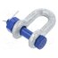GN 584-13-B Dee shackle; steel; for rope; zinc; 13mm; 1/2" oe-KWzchu3NpU7qzZthLrOYcOxSkgbIzAAPLW30HLDo