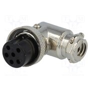 MIC356 Connector: microphone; plug; female; PIN: 6; for cable; angled 90° zIIqivwyLmXc8ntT18ugzD16WwHLfXPYkJD-uoN25OE