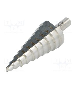T3008 Drill bit; Ø: 6÷30.5mm; high speed steel; thin tinware; Steps: 10 X6uz8lFF_AL3c4z2e07ziFSoUy4hX861ACNezLRgxJo