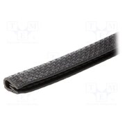 087EPE03912 Hole and edge shield; PVC; L: 10m; black; H: 11.5mm; W: 9mm IWQ45ndWx24SbOTkIsE6yFOps03wP-TVym3kgy3C60g