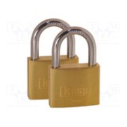 K12025D2 Padlock; shackle; Quan: 2pcs; brass; Protection: low (level 2) huS1MsIhR9fmpu0cWRWly7oGiFBkoDz59sIr7BBKX0A