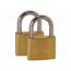 K12025D2 Padlock; shackle; Quan: 2pcs; brass; Protection: low (level 2) huS1MsIhR9fmpu0cWRWly7oGiFBkoDz59sIr7BBKX0A