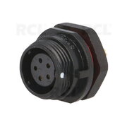 CONNECTOR WEIPU SP1312/S5, 5pin socket for housing 5A 180V, IP68