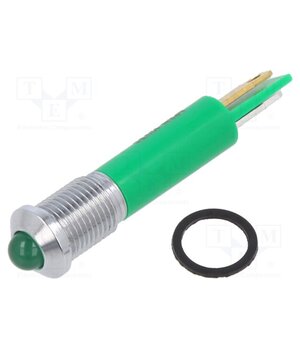 Q8P1CXXG12E Indicator: LED; prominent; green; Ø8mm; IP67; Q8; brass; ØLED: 5mm DXArzQ4S8m8kpyUnUGsMHF1d02VORZRPMuc9ciAIR8k