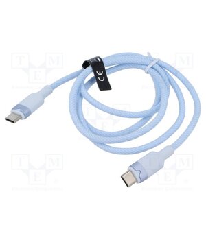 TRDSF Cable; USB 2.0; USB C plug,both sides; nickel plated; 1m; blue qFsdBAVyijh6txi91OO9gRf_8L6Xz5J8RL8HH-Vvwu8