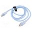 TRDSF Cable; USB 2.0; USB C plug,both sides; nickel plated; 1m; blue qFsdBAVyijh6txi91OO9gRf_8L6Xz5J8RL8HH-Vvwu8