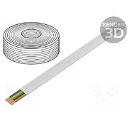 93309 Wire: telecommunication cable; flat; 8x28AWG; stranded; white OUwnO6A_yRkFajRY-ht0VShr1ubm3jyIcqH6V0pUVFY