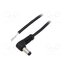 A21-TT-C050-150BK Cable; 1x0.5mm2; wires,DC 5,5/2,1 plug; angled; black; 1.5m jRFjrsKEB2c-uYIF0EqFTzZRN4hA0fJzpchRnUMePZ0