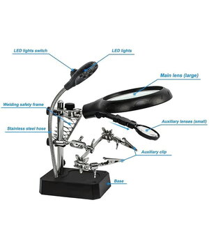 Lodēšanas dzelzs statīvs ar palielināmo stiklu un LED apgaismojumu, TE-800

 ILITS5+3.jpg