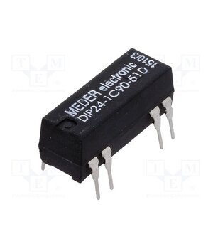DIP24-1C90-51D Relay: reed switch; SPDT; Ucoil: 24VDC; 0.5A; max.100VDC; Rcoil: 2kΩ piJ4tumiIMHVLwu16XwpW0wyUfgAKAdXTe5U7tLy3Ts