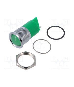 Q22P1CXXG12E Indicator: LED; prominent; green; Ø22mm; IP67; Q22; brass; ØLED: 18mm MqnaA9oB_XoMCfHI46-NgeBz1WxRpPWaPgp8HtMsNpw