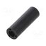 181RDX12 Spacer sleeve; cylindrical; polyamide; M2; L: 12mm; Øout: 4mm; black AI0wLgHyMsQH2ik9EtKlDtCOBLX6NyrsvzAigPmVyw4