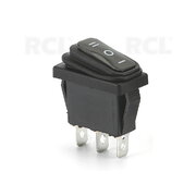 ROCKER SWITCH 15A/250V, 20A/125VAC, weatherproof, with single contact, black, ON-OFF