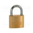K12040 Padlock; shackle; brass; Protection: low (level 3); A: 40mm; B: 22mm -kqlPIgssexa4u1CjbksNTSzhU04NLI5H4kvap9XWWA