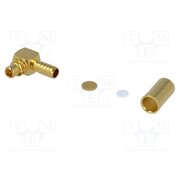 MMCX1112A1-3GT30G-5-50 Connector: MMCX; plug; male; angled 90°; 50Ω; soldering,crimped BRYZyrg4c-LvnwfltToLRnDMZAYFt3AiCkcIMj1hyXc