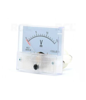 INDIKATORA SKALA - VOLTMETRS 85C1, 0-15V kvadrātveida

 ATRV15H.jpg