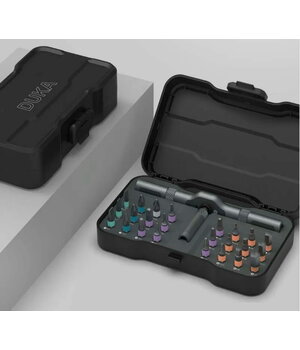 Ratslēdzis DUKA RS1 ar skrūvgriežu uzgaļu komplektu, 24 in 1

 IRATA13.jpg