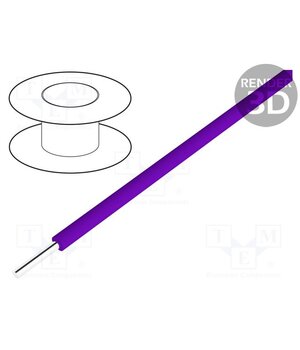 3050/1 VI005 Wire; HookUp Wire; 24AWG; wire; Cu; PVC; violet; 300V; 30.5m; 100ft 2GW-9b9Hoi3E6vpvb-vkEwbydmO3Z3wgnqcNrZJ6tOc