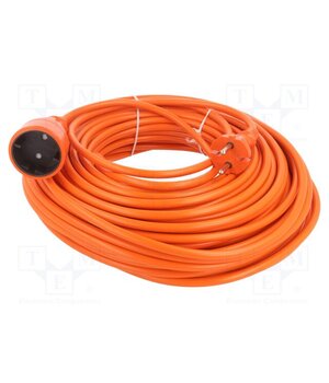 W-96968 Extension lead; 2x1.5mm2; Sockets: 1; PVC; orange; 40m; 16A dj_xXt9ZeC1o3dBvh0nhuBfRUg-H6cDjeUhtnshp5T0