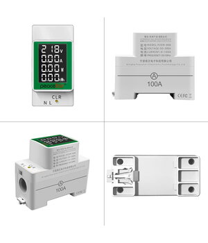 Daudzfunkcionāls mērītājs AC 50-300V/100A, 1999kWh, 0-30kW, DIN sliede

 ATSE03+1.jpg