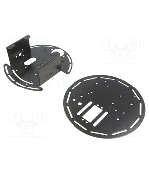 ROB0005 Wheeled chassis; black,yellow-green; Ø170mm; 3÷7.5VDC; Mot.qty: 2 N7thiOVBqTvWnP3FTp_LFBOwD8J7ypdXOzH01rToixs