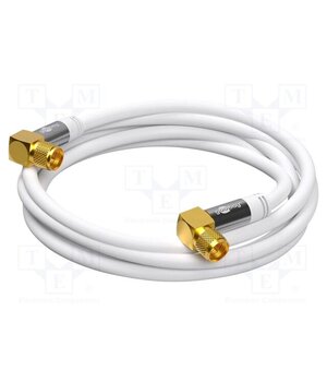 70484 Cable; 3m; F plug angular,both sides; PVC; shielded connectors fxgrdnwKo3y51shKL9pwl-_YwU1m1yW4qUMKqoytLVQ