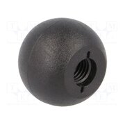 DIN 319-KT-25-M8-C Ball knob; Ø: 25mm; Int.thread: M8; 12mm; technopolymer PA _CooZzW00sew84HkcXLeOuowOvveinaRlFQjNEne-8A