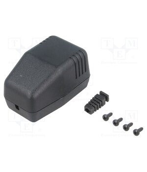 KM-46B/BK Enclosure: for power supplies; X: 40mm; Y: 66mm; Z: 40mm; ABS; black 4dpWqJ18HRsFEvotOXGIXOJMN0Z3hyaI1HtWj8DZUEY