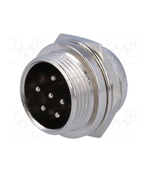 FC684206 Connector: microphone; socket; male; PIN: 6; for panel mounting cHG9vHM4kFXKTsFh86Ax8AnPiVJJ0p3vpNbCP6g5B5w