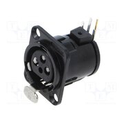 NC3FD-H-BAG Connector: XLR; socket; female; PIN: 3; angled 90°; THT; black; 6A NEyZXUTIj-IAF2Mi2L4CapuKaFQQZqFSqAG1HO1GInE