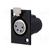 FC6121 Connector: XLR; socket; female; PIN: 4; with push button; soldering 8NiDGjde2O0pdTAMkZrsutz9Qte2JVDD1gBsPmLQVJw