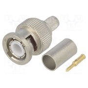 J01000A0049 Connector: BNC; plug; male; straight; 50Ω; crimped; for cable; PTFE j5fn9snze3aNOb29aTytvRAXWb-KnNL0TMzfgFl_vdI
