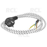 LEAD Termiski izturīgs 250 VAC 10 A, 3x0,75 mm², 2,4 m, tekstilmateriāls

 CKA427.jpg