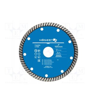 HT6D712 Cutting diamond wheel; Ø: 125mm; Disc thick: 1.4mm; 22.2mm MuPtPqsMFLoU1BtfIQZO9pRZuxWvBv1JIleeABUdjw0