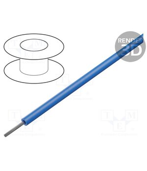 0102002 Wire; ÖLFLEX® HEAT 260 SC; 1x20AWG; stranded; Cu; PTFE; blue nvk2vEscV0cLqEu_XtTR8kXxiqdYWUBePkBSEXQk0co