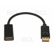 KABELIS - ADAPTERIS skaitmeninis Display Port -> HDMI (L), 0.2m