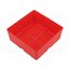 KBS1111-3020 Container: cuvette; red; 110x110mm; 4pcs; KBS1111; UNITE BOX u-CYssoMlnszP2BnkZYbQzaqXC2qq8tfIg-YJekU8f4