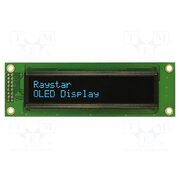 REC002002ABPP5N00100 Display: OLED; alphanumeric; 20x2; Dim: 116x37x9.8mm; blue; PIN: 16 Y8QHpRsO7ChZWfsIWacDZILAe3DM5Uy39-wmM9iJqPc