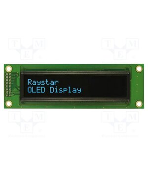 REC002002ABPP5N00100 Display: OLED; alphanumeric; 20x2; Dim: 116x37x9.8mm; blue; PIN: 16 Y8QHpRsO7ChZWfsIWacDZILAe3DM5Uy39-wmM9iJqPc