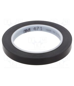 471-12-33/BK Tape: marking; black; L: 33m; W: 12mm; Thk: 0.13mm; 2.5N/cm; 130% pIksybvmq9pArB4L-KULptbI3Y7RcY8109iefmzq7Uc